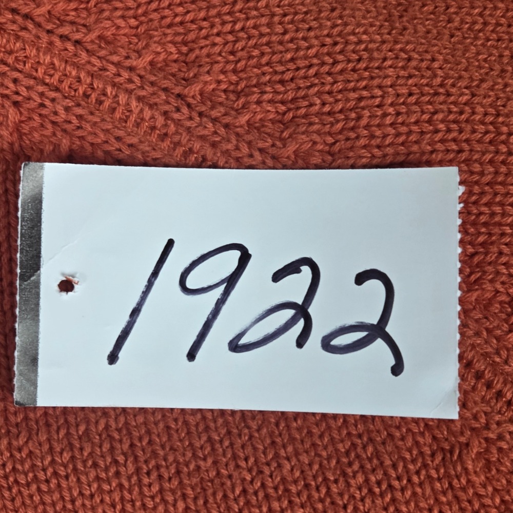 Eddie Bauer Mens Orange Cotton Crew Neck Raglan Sweater pullover XL - Picture 7 of 7